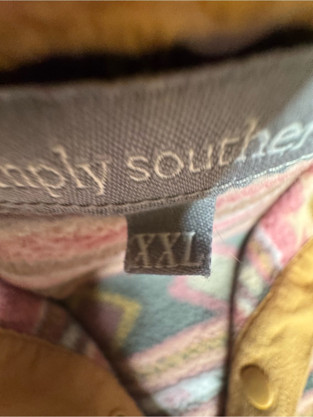 Simply Southern Aztec-Print Mock Neck Sweater - - Picture 5 of 8